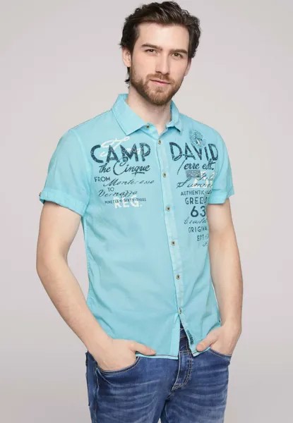 Рубашка LEICHTES KURZARM MIT LOGO ARTWORKS Camp David, цвет fresh breeze