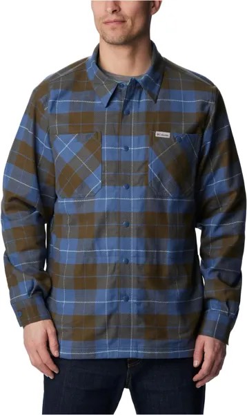 Рубашка Columbia Cornell WoodsFleece Lined Shirt Jacket, цвет Dark Mountain/Shasta Woodsman Tartan