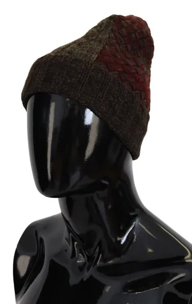 DOLCE - GABBANA Шапка Шерстяная вязаная разноцветная мужская шапка-бини Capello, один размер 380 долларов США