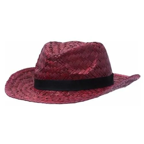 Шляпа NO NAME, размер 56-58, красный