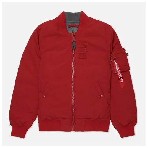 Бомбер  ALPHA INDUSTRIES, средней длины, подкладка, размер XS, красный