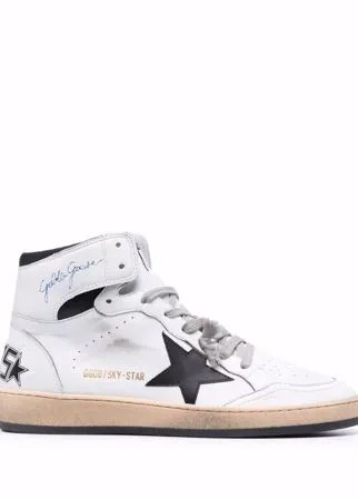 Golden Goose высокие кеды Sky-Star на шнуровке