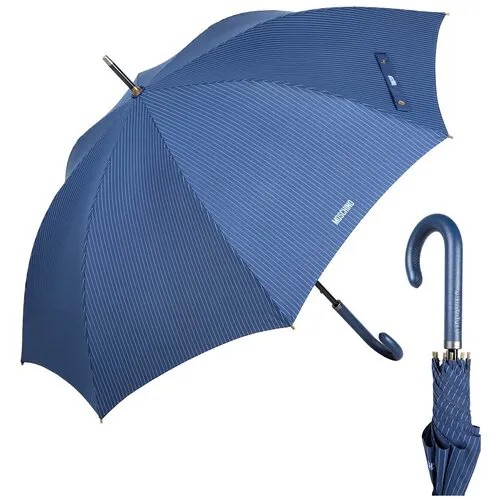 Зонт-трость MOSCHINO, синий, голубой
