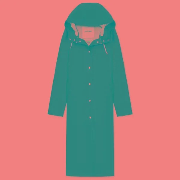 Женская куртка дождевик Stutterheim Mosebacke Long Print синий, Размер L