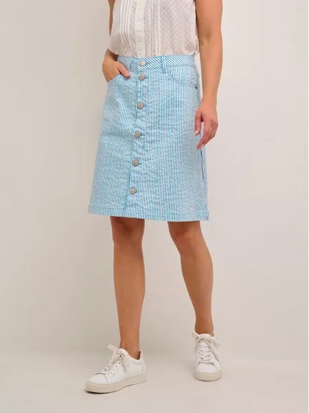 Трапециевидная юбка стандартного кроя Cream, синий