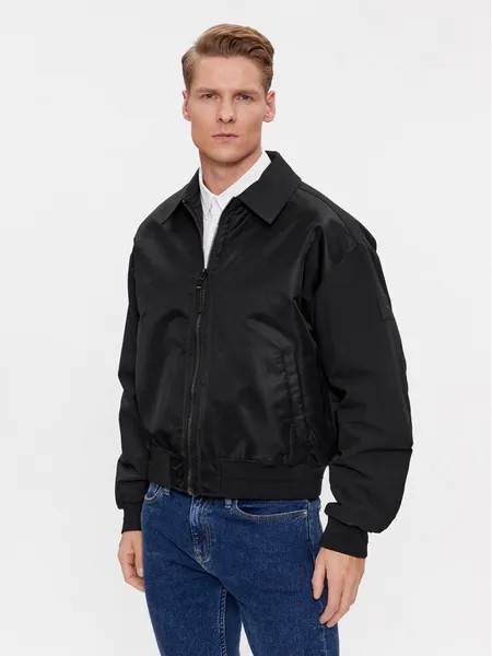 Бомбер стандартного кроя Calvin Klein, черный