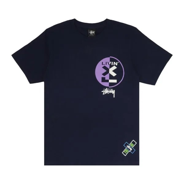 Футболка Stussy Power 'Navy', синий