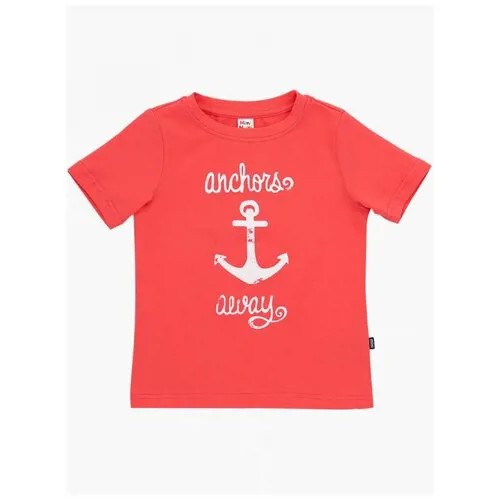 Футболка Mini Maxi, размер 104, коралловый