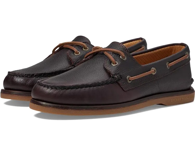 Топсайдеры Sperry Gold A/O 2-Eye Tumbled, коричневый