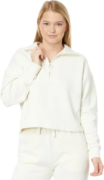 Толстовка Sand Wash Funnel Neck Half Zip Sweaty Betty, цвет Studio White