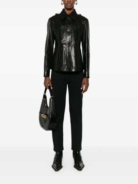 TOM FORD кожаная куртка на молнии, черный