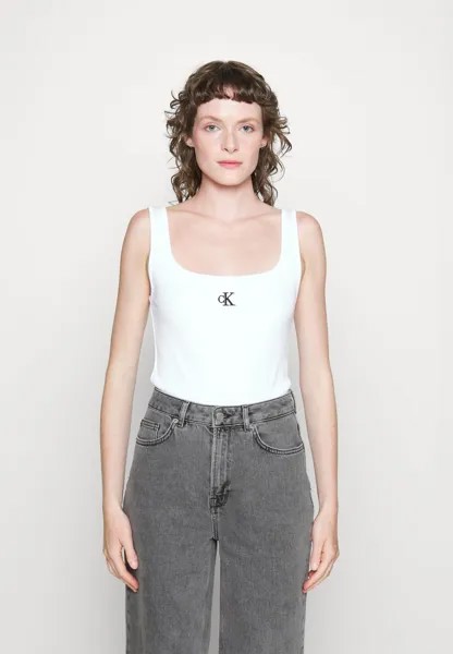Топ Calvin Klein Jeans, белый