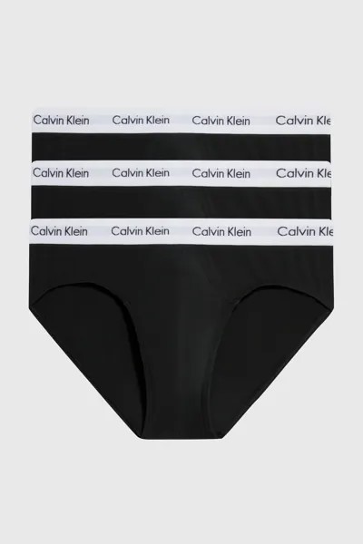 Комплект из 3 пар хипстеров из эластичного хлопка Calvin Klein, черный