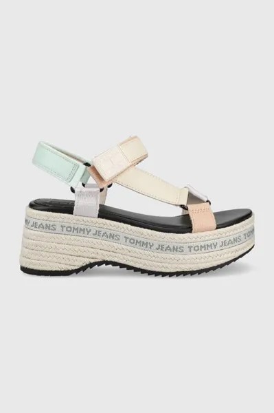 Сандалии EN0EN01810.L4T.WEDGE.S Tommy Jeans, мультиколор