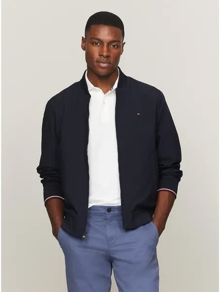 Мужской легкий водостойкий бомбер Tommy Hilfiger, темно-синий
