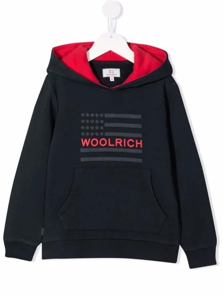 Woolrich Kids худи с логотипом