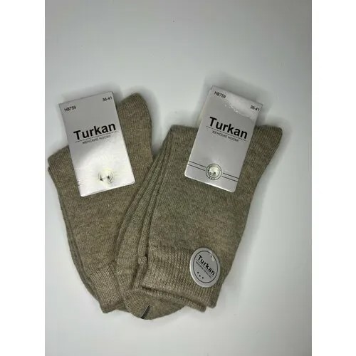 Носки Turkan, размер 36-41, коричневый