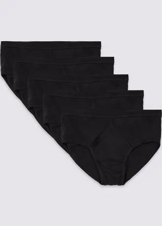 Трусы-брифы однотонные с технологией StayNEW™ (5 шт)