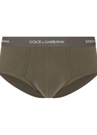 Dolce & Gabbana трусы-брифы с логотипом на поясе