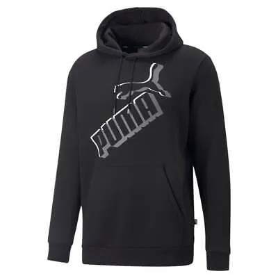 Puma Essentials Logo Pullover Hoodie Mens Black Casual Outerwear 84986401