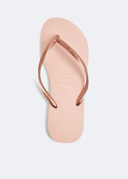 Шлепанцы HAVAIANAS Rubber flip flops, розовый