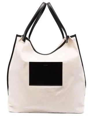 Jil Sander сумка-тоут с тисненым логотипом