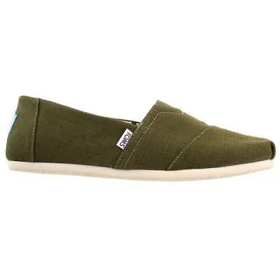 TOMS 10011710 Мужские классические повседневные туфли без шнурков Alpargata - зеленый