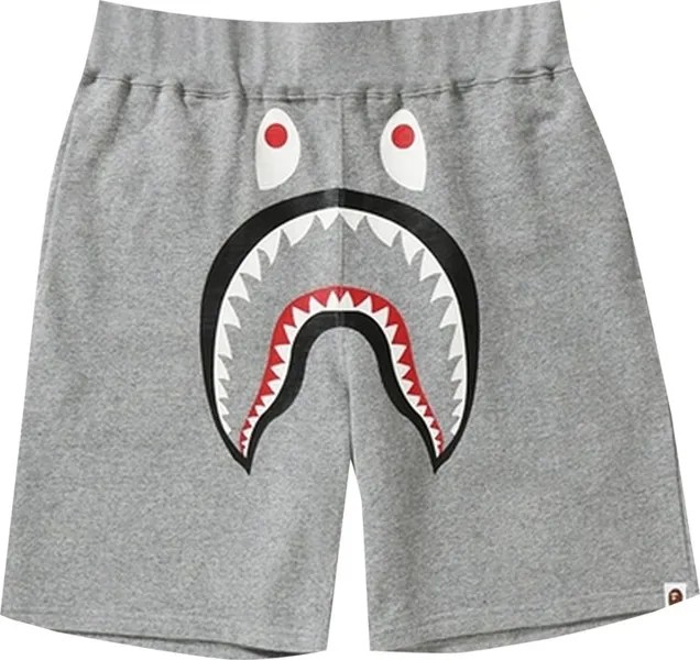 Спортивные шорты BAPE Shark Sweatshorts 'Grey', серый