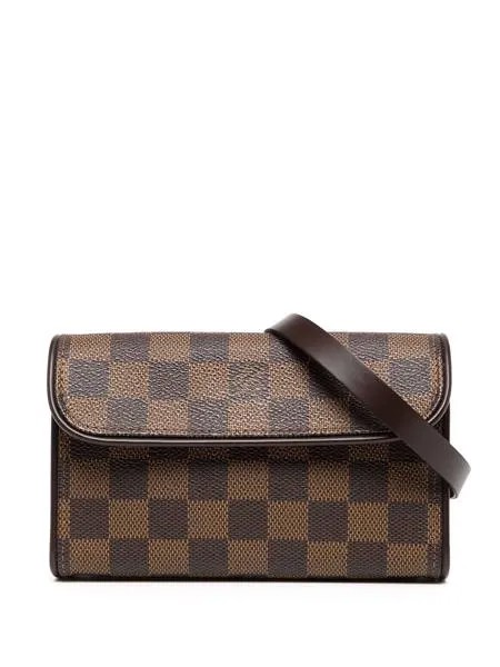 Louis Vuitton поясная сумка Damier Ebène Florentine 2004-го года