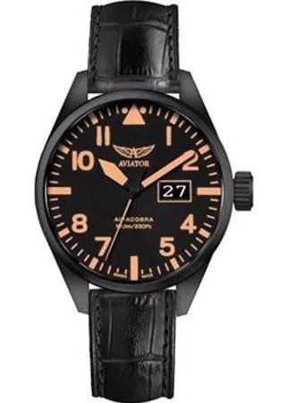 Швейцарские наручные  мужские часы Aviator V.1.22.5.157.4. Коллекция Airacobra P42