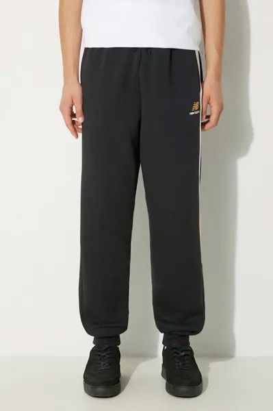 Классические спортивные брюки Jogger из флиса New Balance, черный
