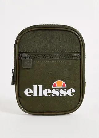 Сумка для полетов цвета хаки с большим логотипом ellesse-Зеленый цвет