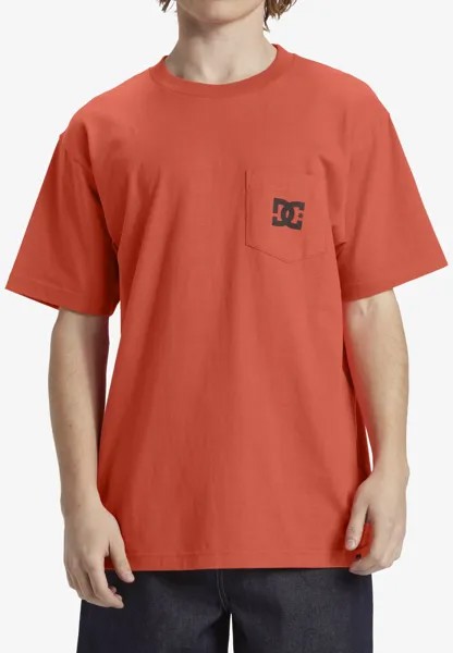 Футболка с принтом STAR POCKET HSS DC Shoes, цвет mkz0 hot coral