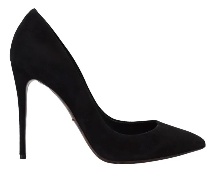DOLCE - GABBANA Туфли Черные замшевые туфли на высоком каблуке, классические туфли EU40 /US9,5 Рекомендуемая розничная цена 800 долларов США