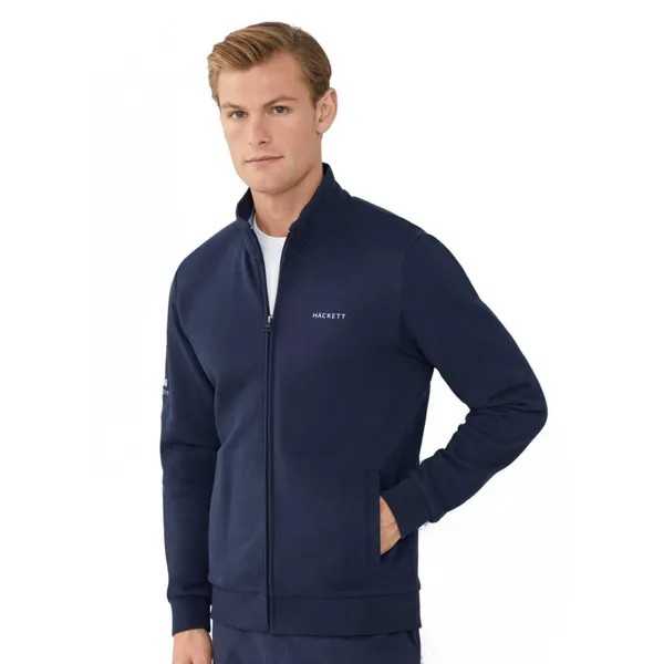 Толстовка Hackett Heritage Tipped Full Zip, синий