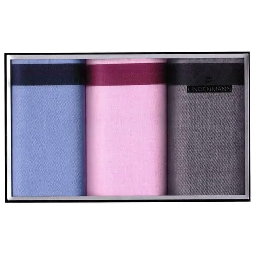Платки носовые Lindenmann (комплект 3 шт.) LINDENMANN размер:43 х 43 см цвет: Розовый арт. 50027