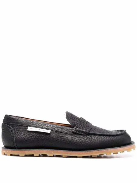 Marni square-toe penny loafers