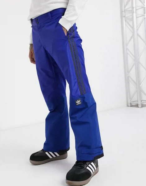 Синие брюки Adidas Snowboarding-Синий