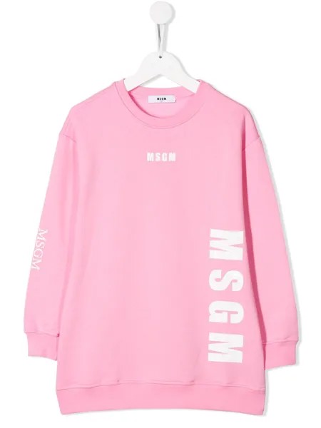 MSGM Kids толстовка Typeface