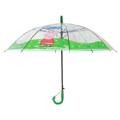 Зонт детский Играем вместе Свинка Пеппа 50см прозрачный, полуавтомат