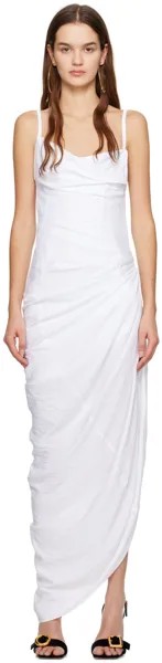 Белое платье макси Les Classiques 'La robe Saudade longue' Jacquemus