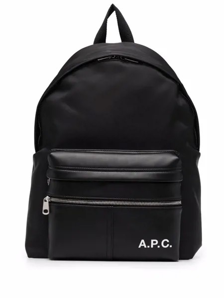 A.P.C. рюкзак Camden с логотипом