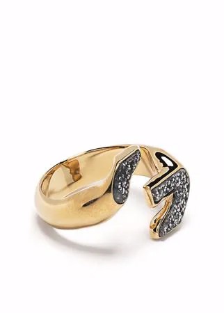 Givenchy кольцо G Chain с камнями