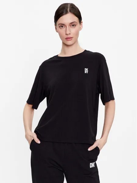 Пижамная футболка свободного кроя Dkny, черный