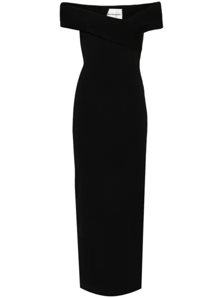 Roland Mouret платье макси с открытыми плечами, черный