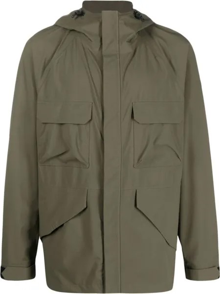 Woolrich куртка Mountain Two-Layers с капюшоном, зеленый