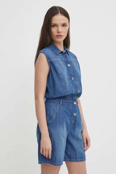 JESS хлопковый комбинезон Pepe Jeans, синий