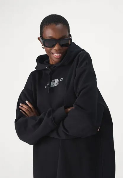 Повседневное платье HOODIE DRESS Karl Lagerfeld, черный