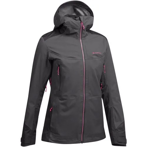 Куртка водонепроницаемая для горных походов женская MH900, размер: M, цвет: Угольный Серый/Черный QUECHUA Х Decathlon