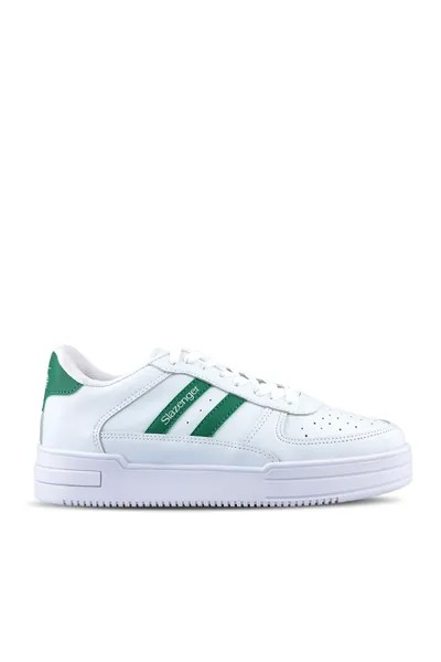 CAMP Sneaker Женская обувь Белый/Зеленый SLAZENGER